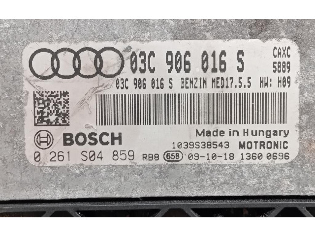 Блок управления впрыском 03C906016S, 03C906016S   Audi A3 S3 A3 Sportback 8P