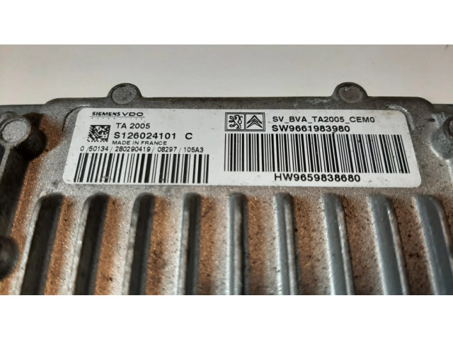 Блок управления коробкой передач S126024101C, SW9661983980   Citroen C3