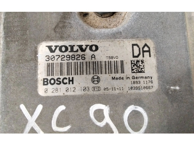 Блок управления двигателя 30729826A, 1039S10667   Volvo XC90
