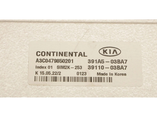 Řídící jednotka 391A1-03BA7, 391A5-03BA7 KIA Xceed 2021