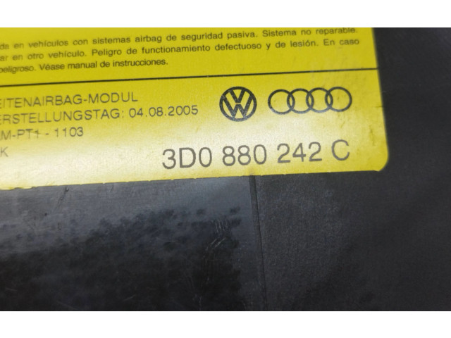 Подушка безопасности в сиденье 3D0880242C, 3D0881536 Volkswagen Phaeton
