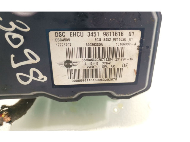 Блок АБС 9811616 Mini One - Cooper R57 2007-2016 года