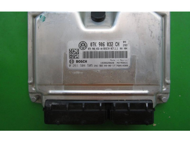 Блок управления двигателем Блок управления 07K906032CH, 0261S04505 Volkswagen New Beetle