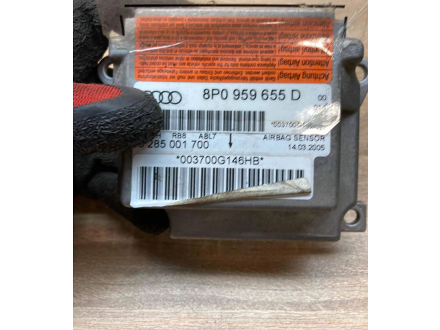 Блок подушек безопасности 8P0959655D, 0285001700 Audi A3 S3 8P