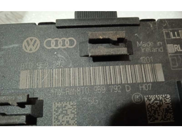 Řídící jednotka 8T0959792D, PUERTADELANTERA Audi A5 Sportback 8TA 2010