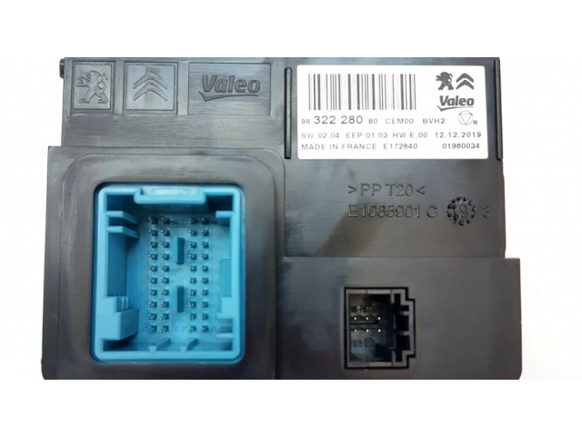 Блок управления климат-контролем 9832228080 Citroen C3 Aircross