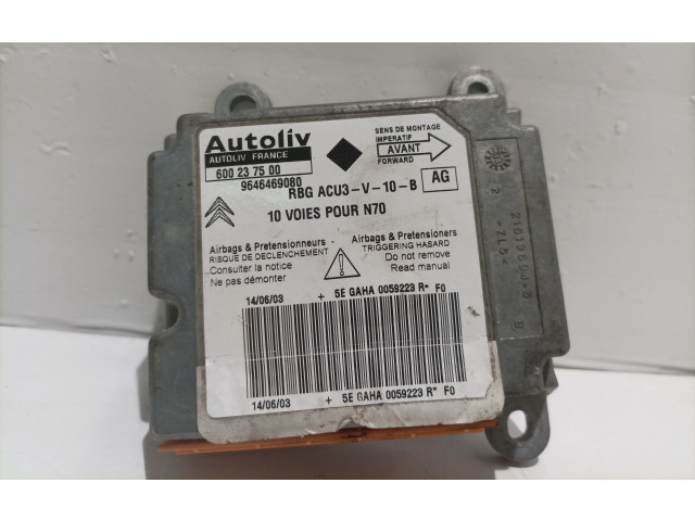 Блок подушек безопасности 600237500, 9646469080 Citroen Xsara