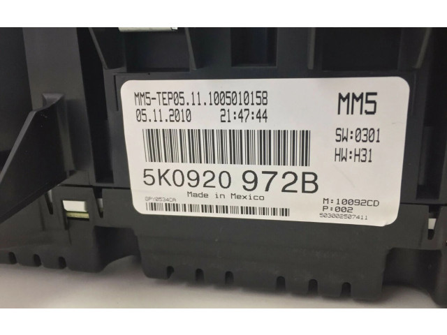 Панель приборов 5K0920972B Volkswagen Golf VI