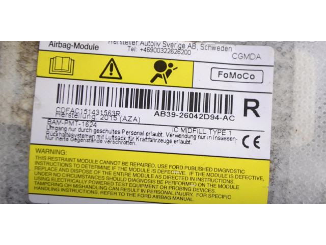 Боковая подушка безопасности AB3926042D94AC   Ford Ranger