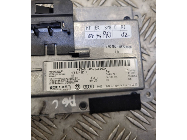 Дисплей 4F0919603B, 633L057736066 Audi A6 S6 C6 4F