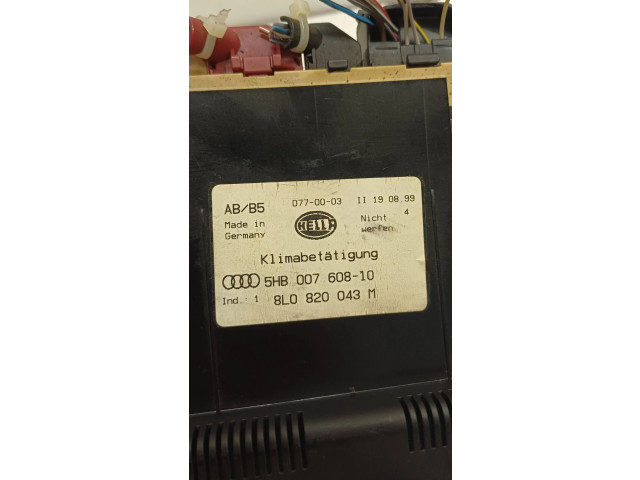 Блок управления климат-контролем 8L0820043M, D770003   Audi A3 S3 8L