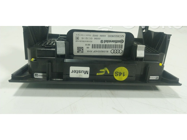 Блок управления климат-контролем 8U0820043FXHA, 8U0820043F Audi Q3 8U