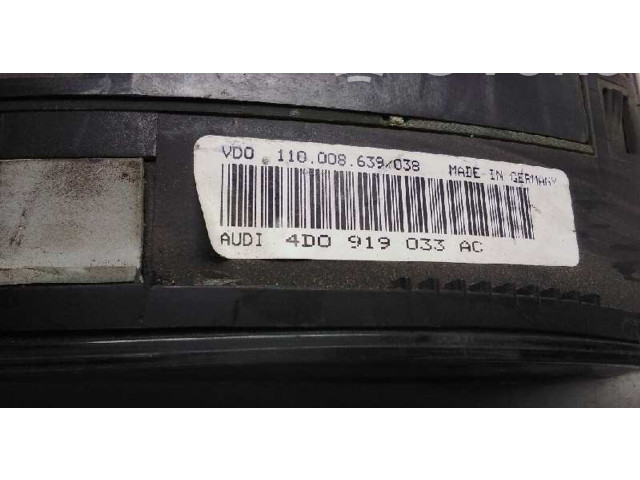 Панель приборов 4D0919033AC   Audi A8 S8 D2 4D       