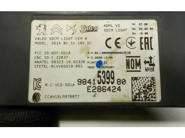 Блок управления 9841539980, 9841539980 Peugeot 2008 II