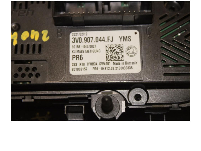 Блок управления климат-контролем 3V0907044FJ   Skoda Superb B8 (3V)