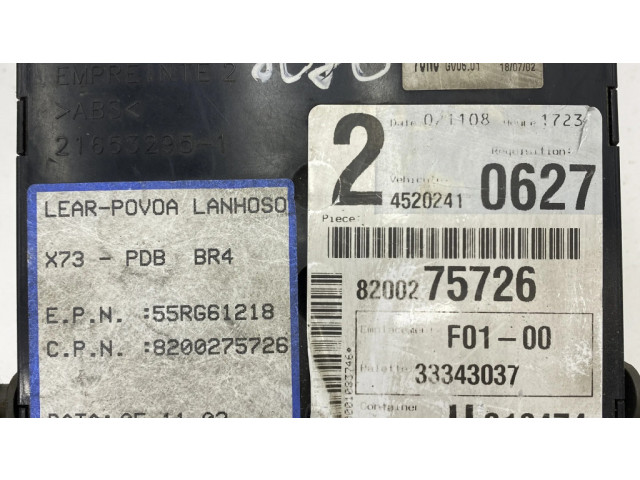 Pojistková skříňka 8200275726, 33343037 Renault Vel Satis 2003