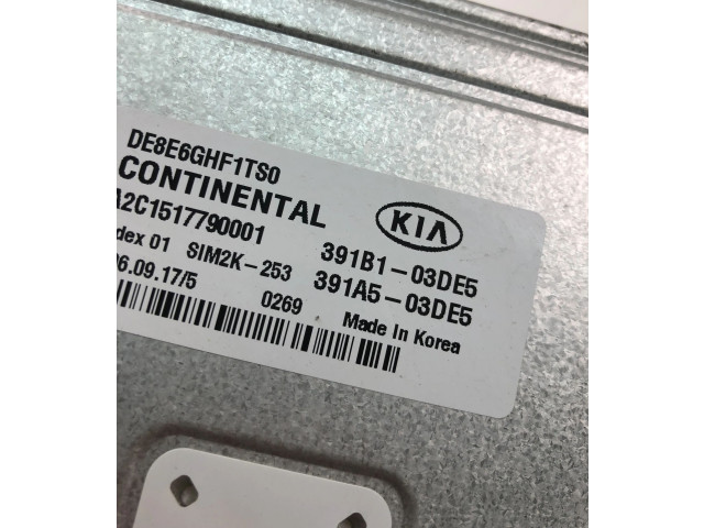 Блок управления двигателем Блок управления 391B103DE5   KIA Niro