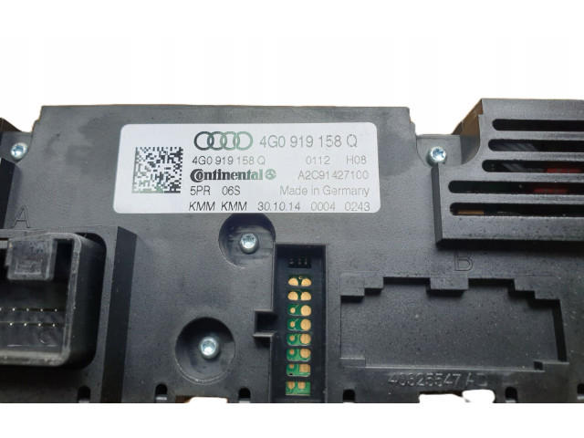 Блок управления климат-контролем 4G0919158Q   Audi A6 S6 C7 4G