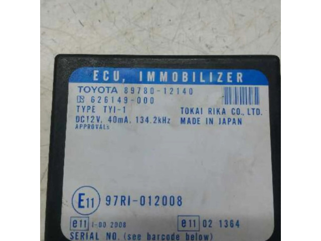 Řídící jednotka 8978012140, MODULOELECTRONICO Toyota Corolla E120 E130