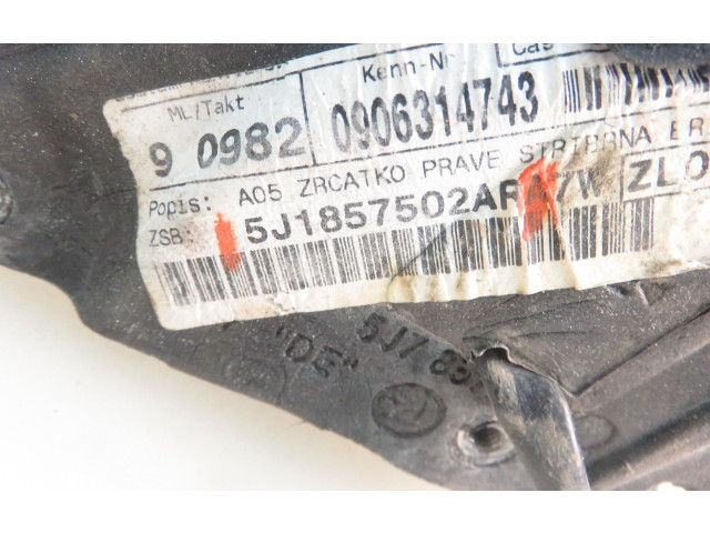 Zpětné zrcátko Skoda Roomster (5J) 2009 5J1857502AR, 5J1857502AR