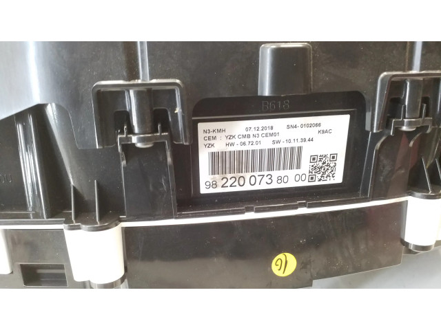 Přístrojová deska Citroen Berlingo 2019 982200738000, 9822007380