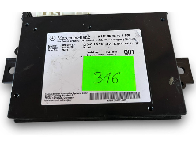 Блок комфорта S316, A2479002216   Mercedes-Benz GLB x247   