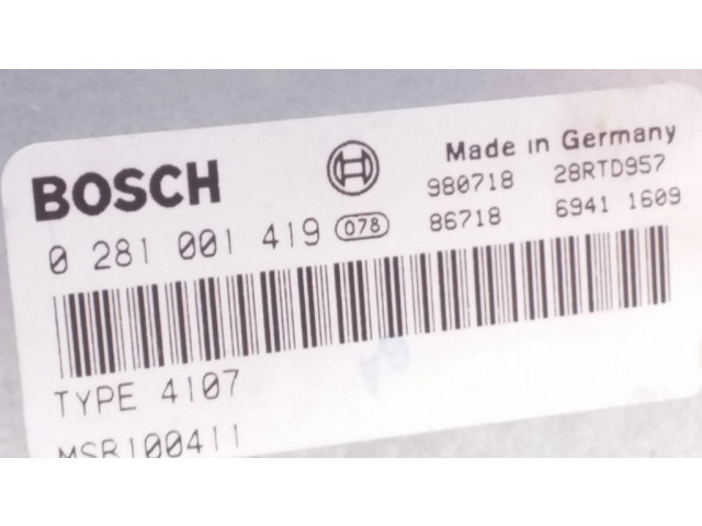 Блок управления двигателя 0281001419, TYPE4107 Rover 600