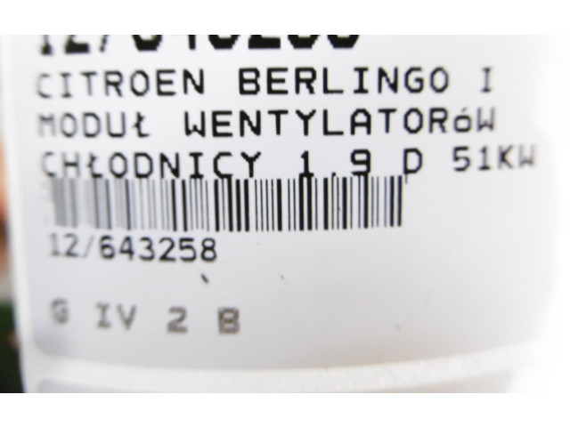 Модуль управления вентилятором 9631577880, 9631577880   Citroen Berlingo