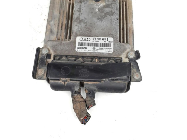 Блок управления двигателем Блок управления 4E0907409B Audi A8 S8 D3 4E