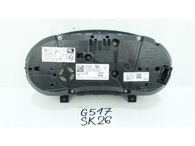 Панель приборов 81A920750J, 81A920750J Audi Q2 -