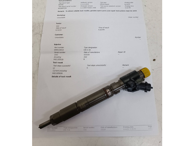 Vstřikovač 0445116013, 0210047246 Citroen C5 pro naftový motor 3.0