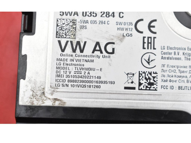 Блок управления двигателем ECU 5WA035284C, 5WA035284C   Skoda Octavia 985