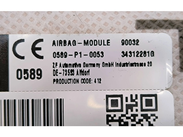 Надувная подушка для пассажира 34312281G, WR6RR209210260   Nissan Rogue    