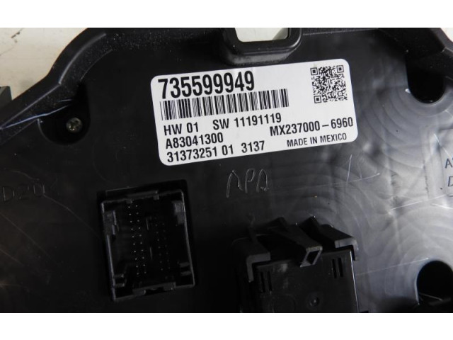 Блок управления климат-контролем 735599949   Fiat Panda III