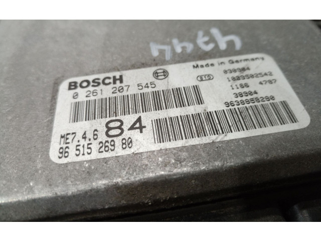 Блок управления двигателя 0261207545, 0261207545 Lancia Phedra