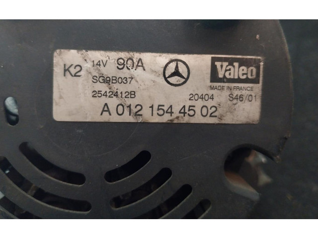 Генератор A0121544502 Mercedes-Benz A W168