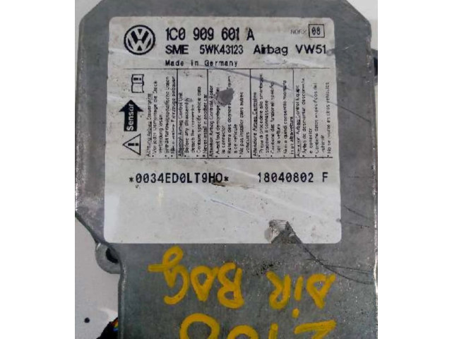 Блок подушек безопасности 1C0909601A, CENTRALITAAIRBAG Skoda Fabia Mk1 (6Y)