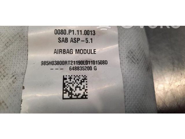 Подушка безопасности в сиденье 648835200G Dacia Sandero III