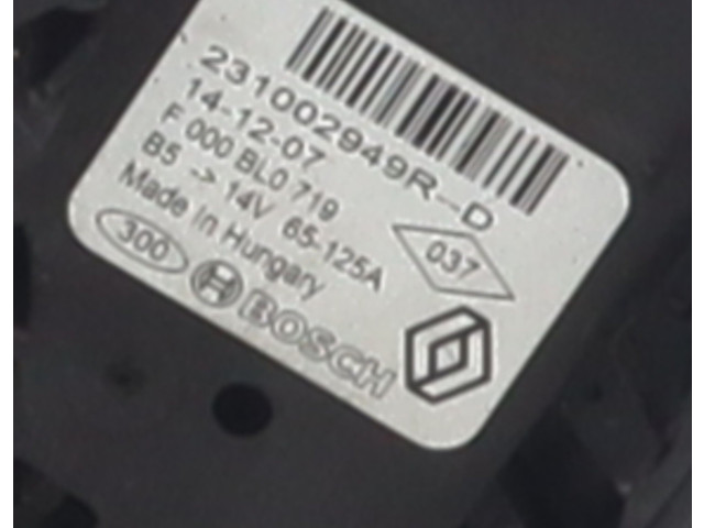 Генератор 231002949R   Dacia Sandero      