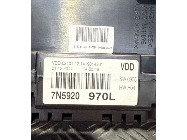 Přístrojová deska Seat Alhambra (Mk2) 2013 7N5920970L