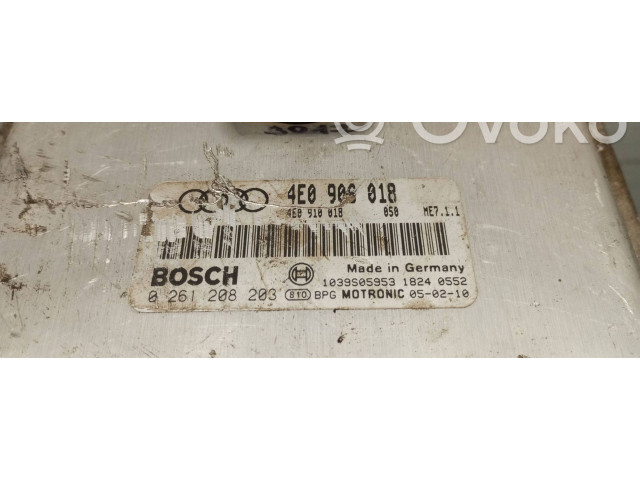 Řídící jednotka 4E0906018, 4E0910018   Audi A8 S8 D3 4E 2006