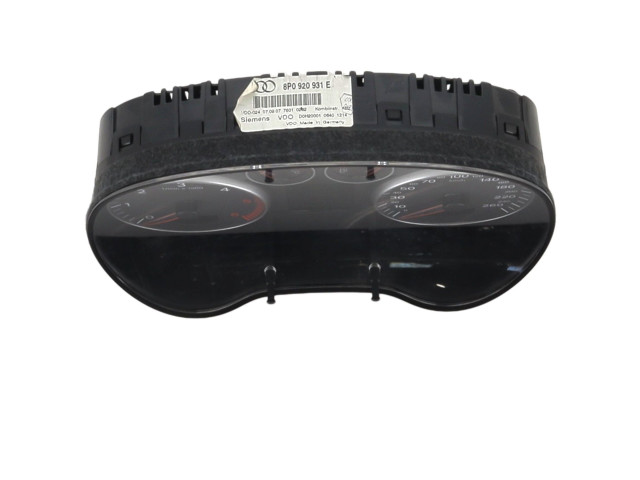 Спидометр (приборный щиток) 8P0920931E, J0-1851L Audi A3 S3 A3 Sportback 8P