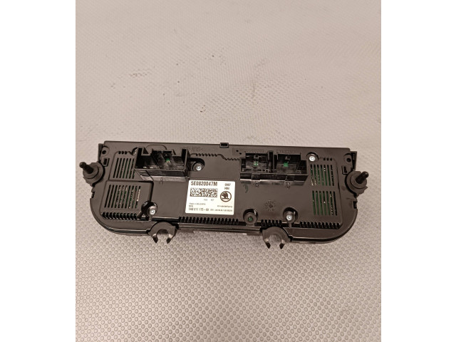 Блок управления климат-контролем 5E0820047M, 5HB01117560 Skoda Octavia Mk3 (5E)
