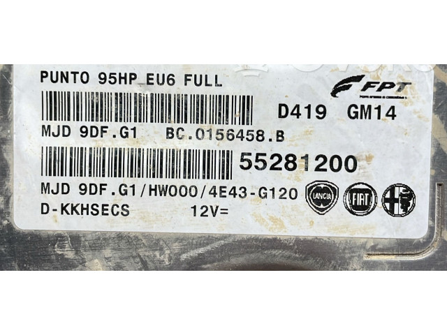 Řídící jednotka 55281200, 55281200 Fiat Punto Evo 2010