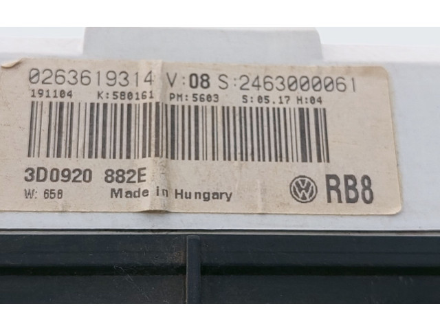 Панель приборов 0263619314, 3D0920882E   Volkswagen Phaeton       
