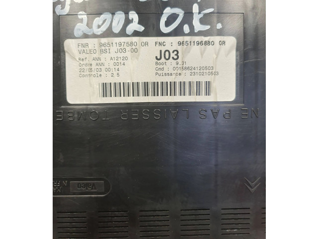 Блок комфорта 9651196880, 9651197580 Peugeot 307