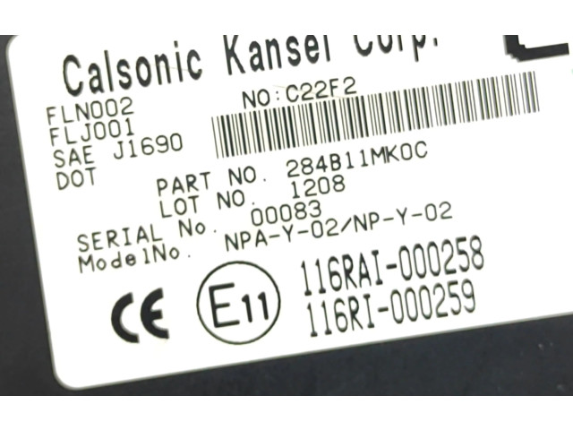 Комплект блоков управления 0281017471, 237101BY8C Infiniti M30