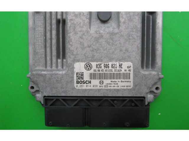 Блок управления двигателем Блок управления 03G906021NE, 0281014038 Volkswagen Touran I