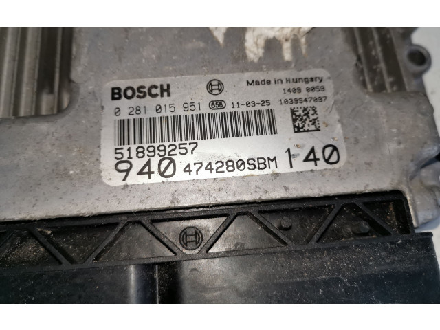 Блок управления двигателя 0281015951, 51899257 Alfa Romeo Giulietta