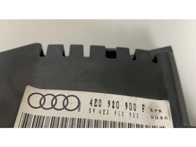 Přístrojová deska Audi A8 S8 D3 4E 2007 4E0920900F, 4E0910900